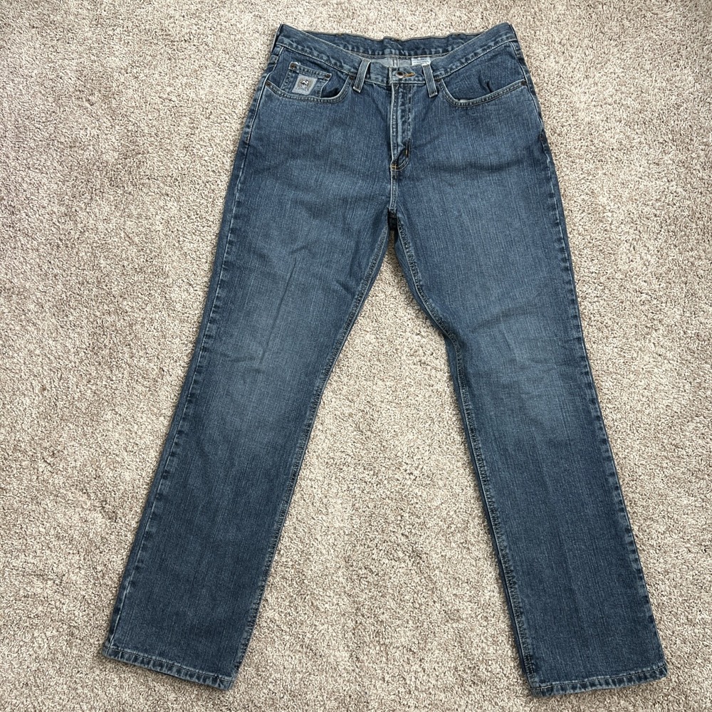 Cinch Jeans White Label Men 34X32 Actual 35"x31.5 Blue Straight Western Workwear